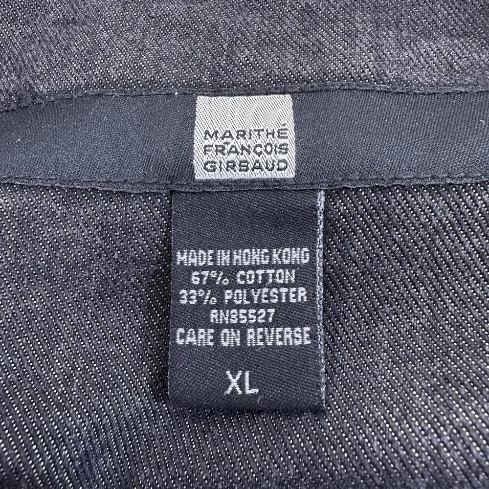 Men’s XL Marithe Francois Girbaud Silver Denim Jacket 90’s vintage oversized - Picture 4 of 6